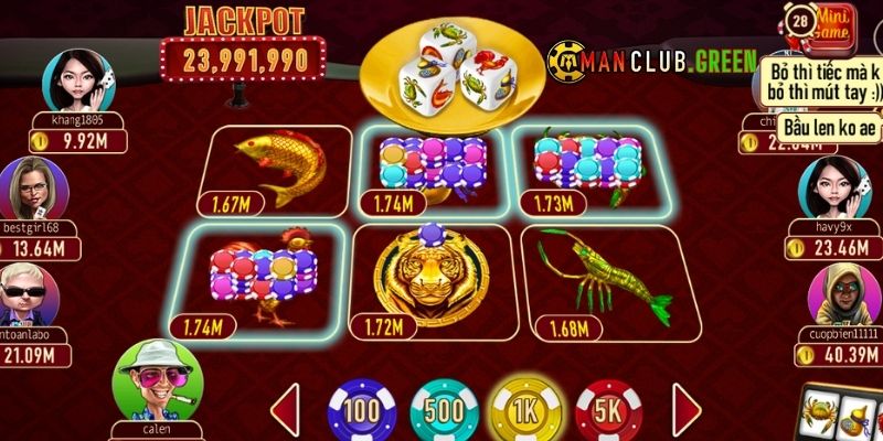 Ưu điểm game bầu cua